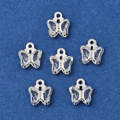 Brass Glass Charms KK-R216-19S-1