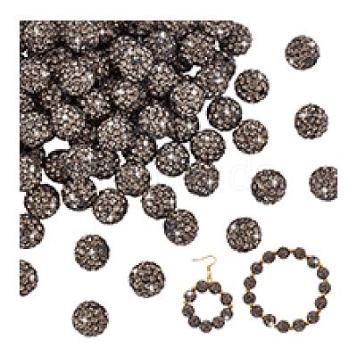 100Pcs Polymer Clay Rhinestone Beads RB-PH0001-43C-1