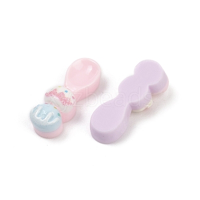 Opaque Resin Cabochons RESI-K043-05B-1