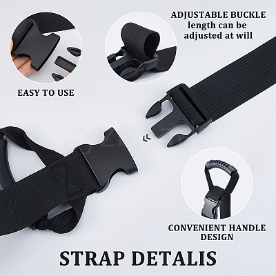 Nylon & PVC Durable Storage Strap with Carrying Handle AJEW-WH0609-762C-1