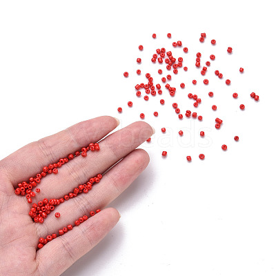 Baking Paint Glass Seed Beads SEED-S001-K20-1