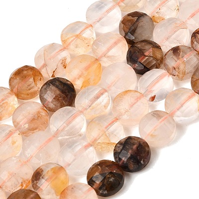 Natural Yellow Hematoid Quartz Golden Healer Quartz Beads Strands GG-CBA4808-H01-01-1