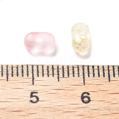 Gradient Color Transparent Frosted Acrylic Beads OACR-M023-06D-1