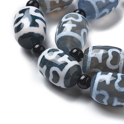 Tibetan Style dZi Beads Strands G-NH0037-C07-02-1