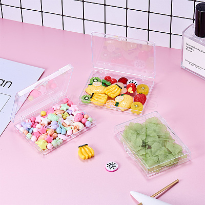 Transparent Plastic Bead Containers CON-BC0004-56-1