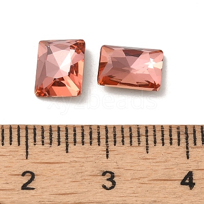 Glass Rhinestone Cabochons RGLA-P037-12B-D262-1