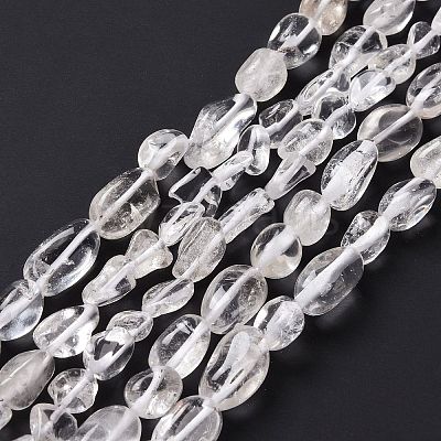 Natural Quartz Crystal Beads Strands G-I351-A08-01-1
