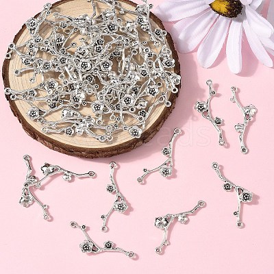 100G Tibetan Style Alloy Connector Charms FIND-YW0008-03-1