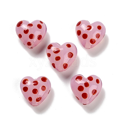 Handmade Lampwork Enamel Beads LAMP-B030-02B-02-1