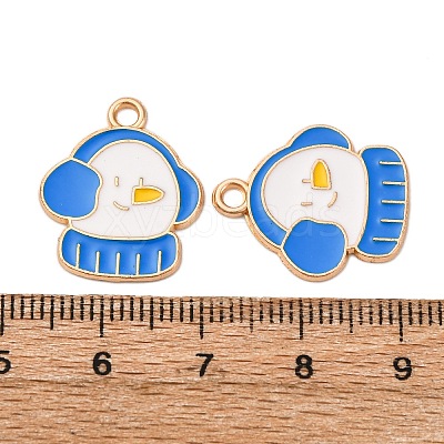 Christmas Alloy Enamel Pendants ENAM-K080-01E-G-1
