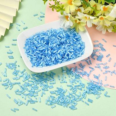 50g Glass Bugle Beads SEED-SZ0001-024D-1