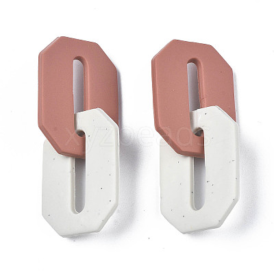 Handmade Polymer Clay Linking Rings LS-CLAY-N010-033-01-1
