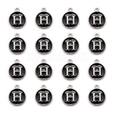 Platinum Plated Alloy Charms ENAM-S118-02H-P-1