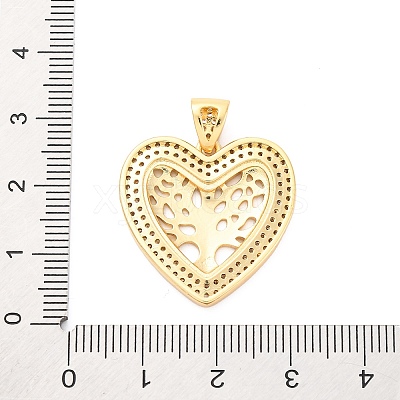 Brass Micro Pave Cubic Zirconia Pendants KK-D325-59G-02-1