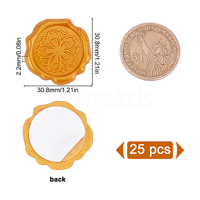 Adhesive Wax Seal Stickers DIY-WH0201-10C-1