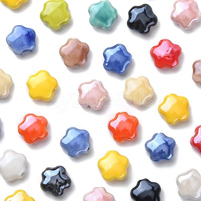 40Pcs Handmade Porcelain Beads PORC-FS0001-37-1