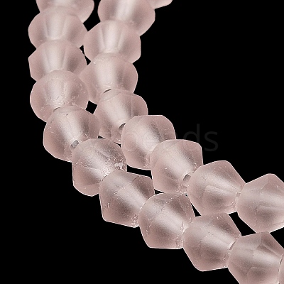 Imitate Austrian Crystal Frosted Glass Beads Strands EGLA-A039-T4mm-MD26-1