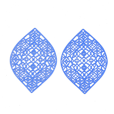 430 Stainless Steel Filigree Pendants STAS-S108-12-1