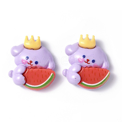 Opaque Resin Cabochons CRES-P023-06G-1