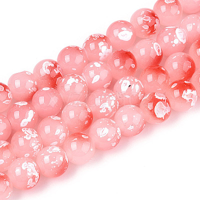 Baking Paint Glass Beads X1-DGLA-N015-10mm-03-1