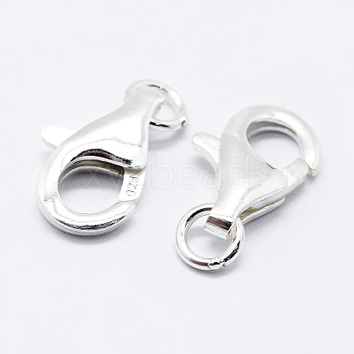 925 Sterling Silver Lobster Claw Clasps STER-K167-074D-P-1