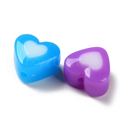 Two Tone Opaque Acrylic Beads SACR-I005-05A-1