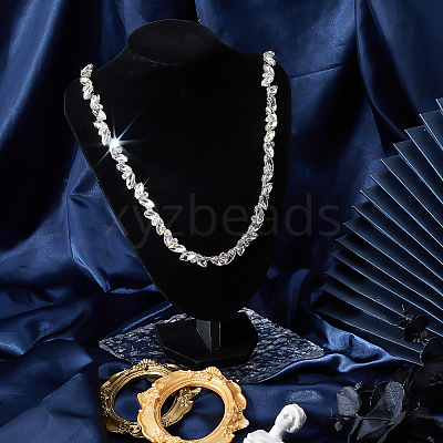 1 Yard Iron Glass Cup Chains CH-GF0001-02B-1