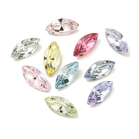 Glass Rhinestone Cabochons RGLA-L029-12B-1