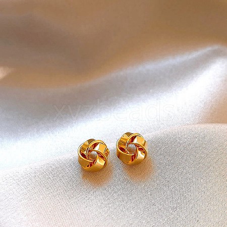 Alloy Stud Earrings EJEW-T055-07G-1