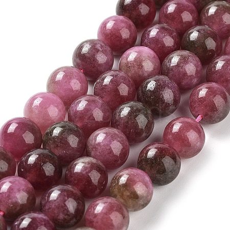 Dyed Natural Malaysia Jade Beads Strands G-G021-02C-01-1