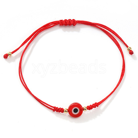Handmade Lampwork Evil Eye Bead Braided Bracelets BM5229-2-1