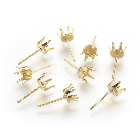 304 Stainless Steel Stud Earring Findings STAS-P221-20G-G-1