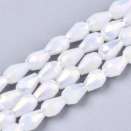 Electroplate Glass Beads Strands EGLA-S194-02A-B01-1