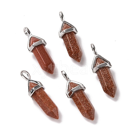 Synthetic Goldstone Pointed Pendants G-K329-12P-1