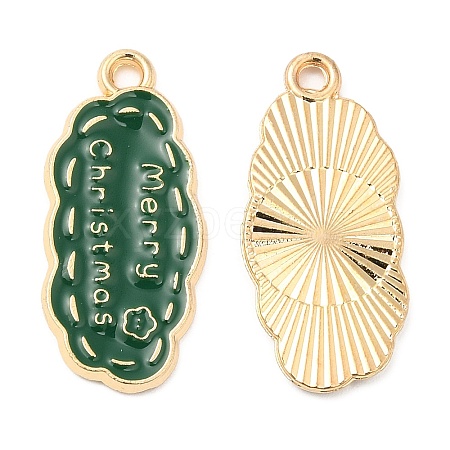 Christmas Alloy Enamel Pendants FIND-C037-02C-G-1