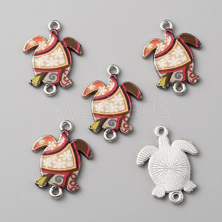 Zinc Alloy Enamel Connector Charms LS-FIND-WH0136-19F-1