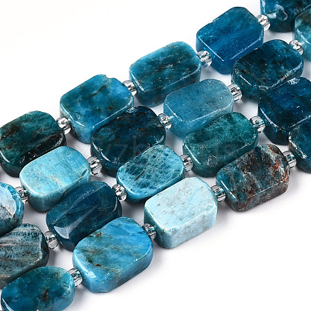 Natural Apatite Beads Strands G-T138-17-1