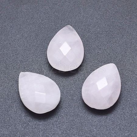 Natural Rose Quartz Cabochons G-P384-D01-1