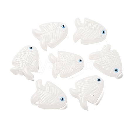 Transparent Glass Enamel Beads LAMP-U004-06-08-1