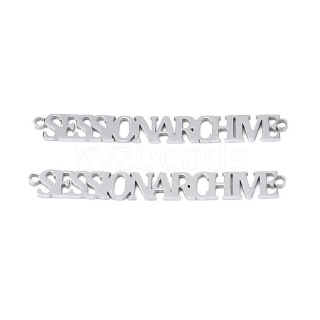 304 Stainless Steel Connector Charms STAS-N095-134-1