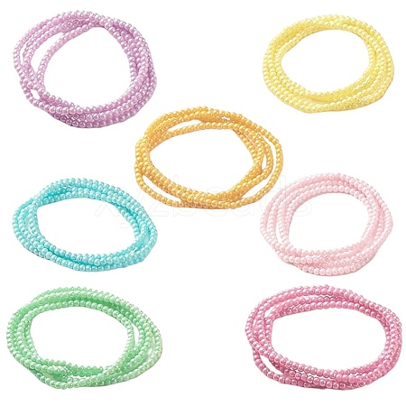 7Pcs 7 Colors Waist Beads NJEW-DJ0001-01-1