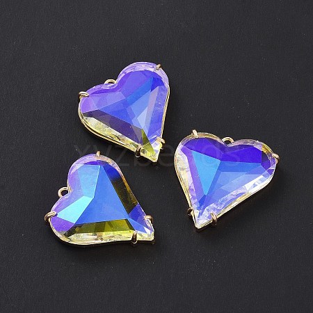 Brass Cubic Zirconia Pendants KK-A181-VF470-1-1