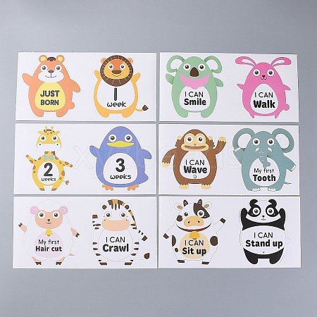 Newborn Monthly Milestone Stickers DIY-H127-B09-1