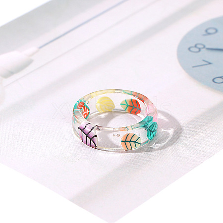 Transparent Resin Finger Rings WG0FCEE-01-1