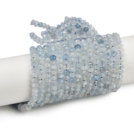Natural Aquamarine Beads Strands G-L587-B02-01-A-1