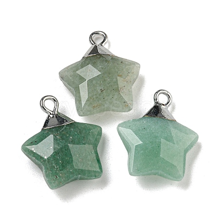 Natural Green Aventurine Pendants G-P540-01P-07-1