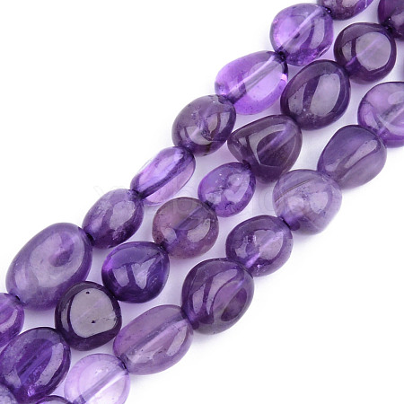 Natural Amethyst Beads Strands X-G-S359-160-1