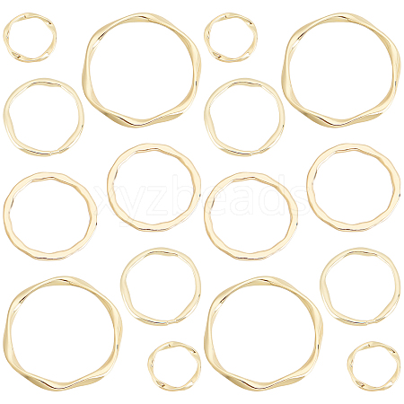 SUNNYCLUE 32Pcs 4 Style Alloy Linking Rings FIND-SC0002-39-1