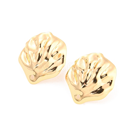 Rack Plating Brass Stud Earring Findings KK-M261-46G-1