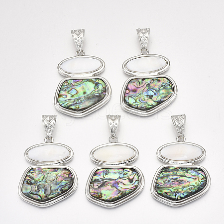 Mixed Shell Big Pendants SHEL-S275-49B-1